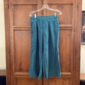 Athleta wide leg linen pants, 6/P